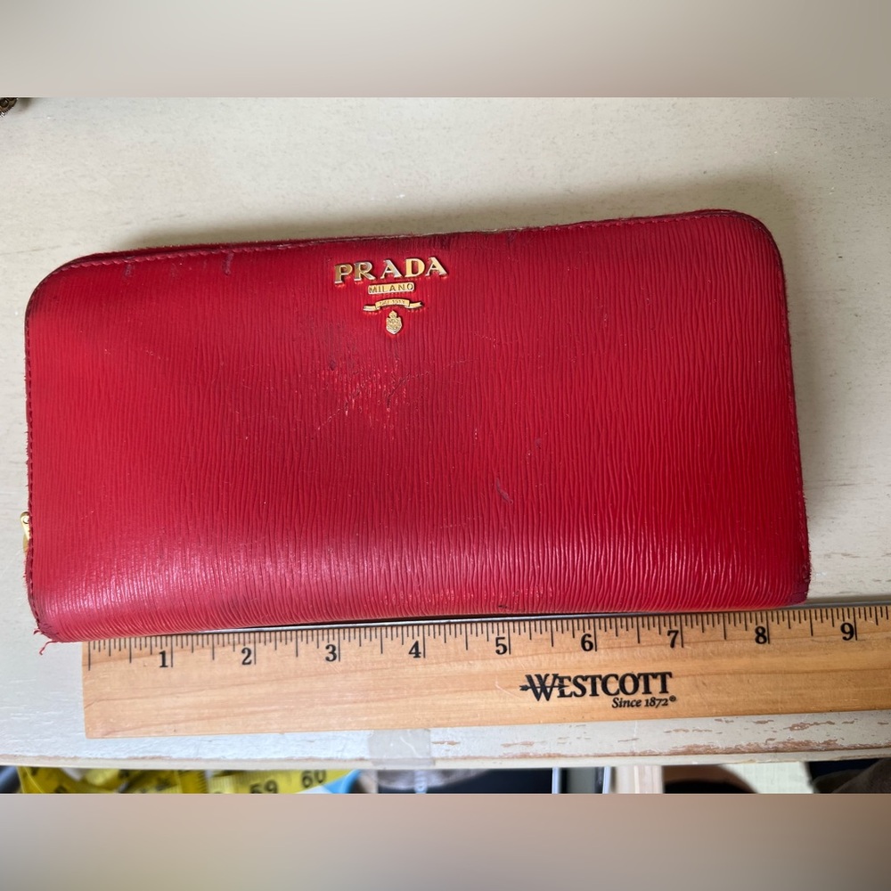 🔴Authentic PRADA Red Wallet🔴 - Picture 12 of 13
